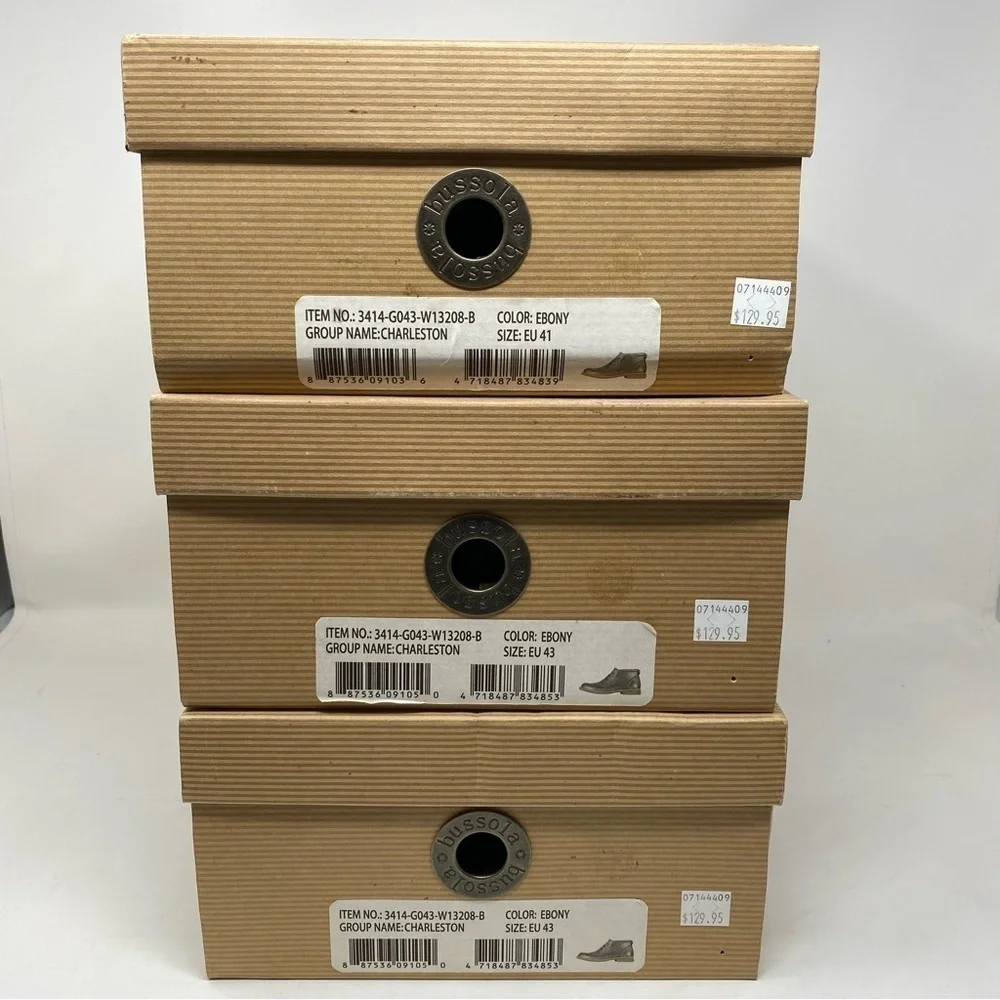 Bussola Charleston Men’s Leather Chukka in Ebony